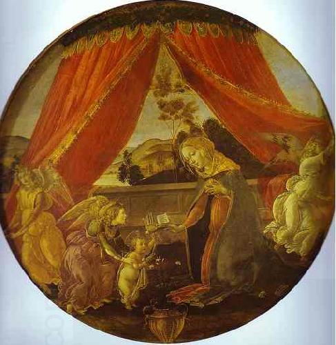 Sandro Botticelli Madonna de Padiglionel China oil painting art